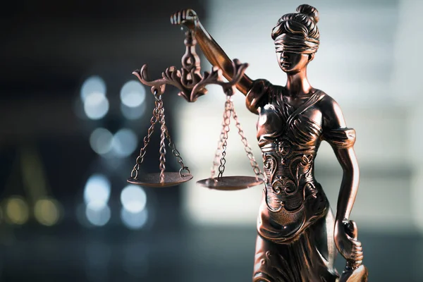Lag Rättvisa Rättssalen Lag Symboler — Stockfoto