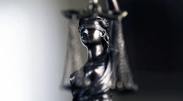 Oficina Legal Abogados Estatua Modelo Legal Themis Diosa Justicia — Foto de Stock