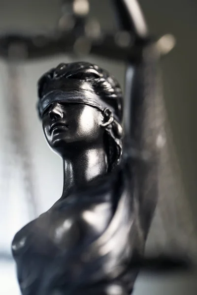 Cabinet Avocat Modèle Juridique Statue Themis Déesse Justice — Photo