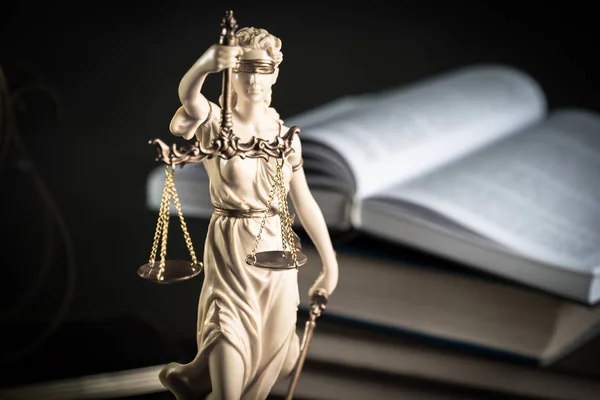 Статуя Справедливости Концепция Закона Темида Темис — стоковое фото