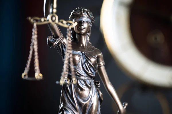 Standbeeld Van Justitie Wet Concept Temida Themis — Stockfoto