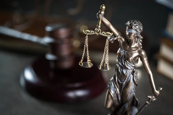 Statue Der Gerechtigkeit Rechtsbegriff Temida Themis — Stockfoto