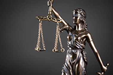 Hukuk Dairesi, avukat. Adalet tanrıçası Themis heykeli yasal model.