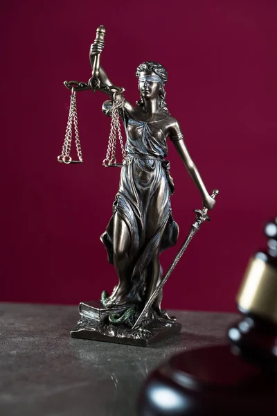 Ügyvédi Iroda Ügyvéd Themis Istennő Igazságszolgáltatás Jogi Modell Szobra — Stock Fotó