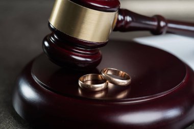 Hukuk ve adalet kavramı. Mahkeme Tema. Boşanma