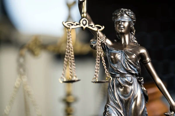 Statua Della Giustizia Concetto Legge Temida Themis — Foto Stock