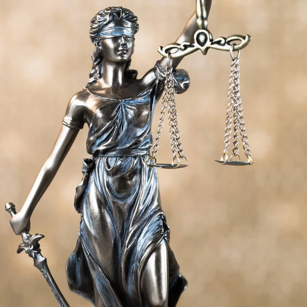 Zákon Koncept Themis Symbol Spravedlnosti — Stock fotografie