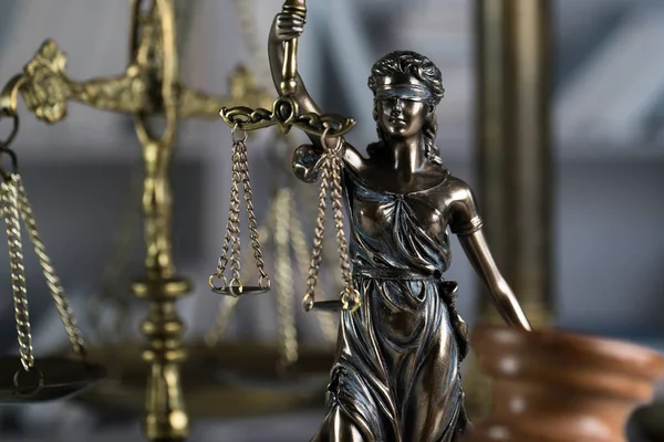 Concepto Ley Con Themis Símbolo Justicia — Foto de Stock