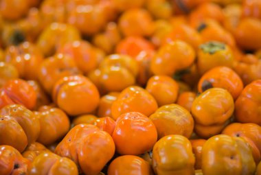 Trabzon hurması meyve yığını