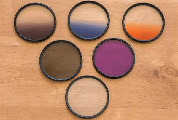 Fotoğraf lens için degrade filtreleri.