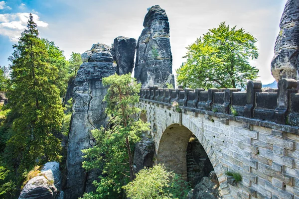 Bastei vue sur pont — Photo