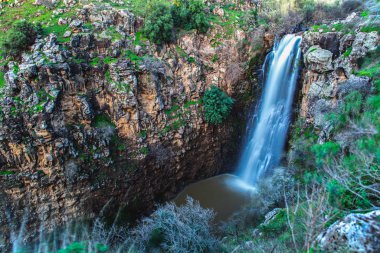 Gilabun Stream waterfal colorful landscape clipart