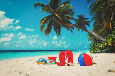 terlik, oyuncak ve Plajı'nda Dalış maske