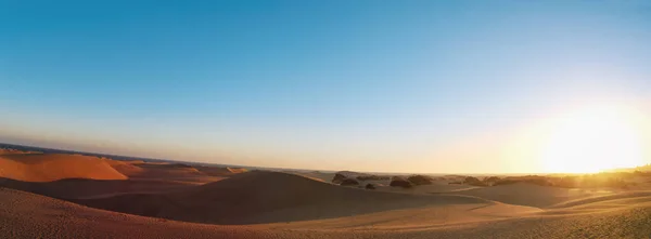 Песчаные дюны Маспаломы Гран-Канарии — стоковое фото