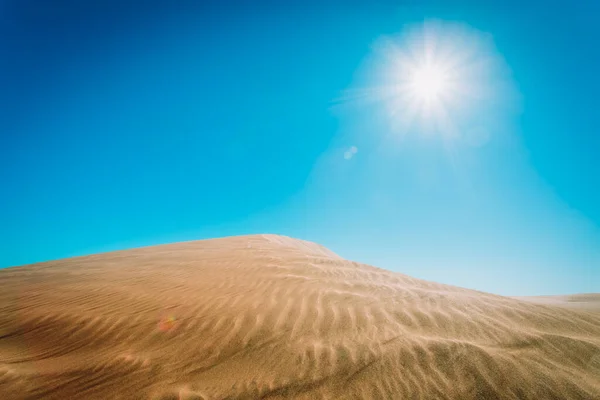 Maspalomas- dunes in Gran Canaria, Spain, desert landscape — Stock fotografie