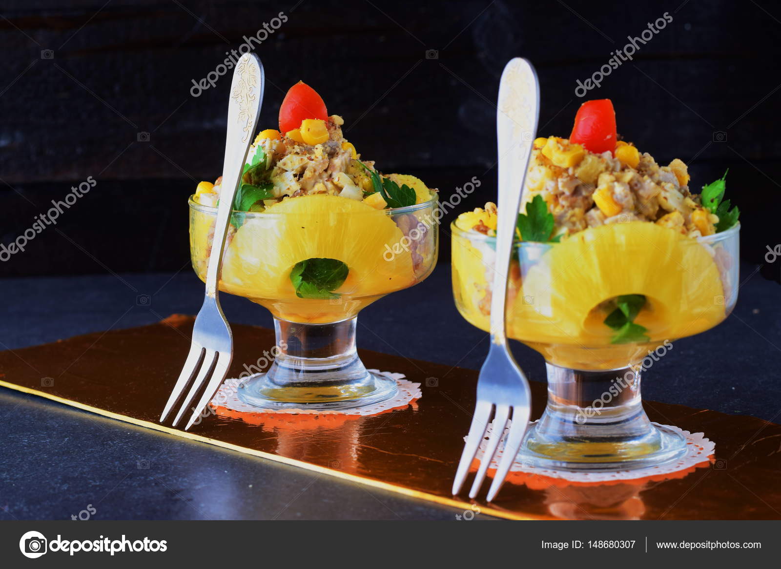 Ananaslı tavuk filetosu Ananaslı tavuk filetosu