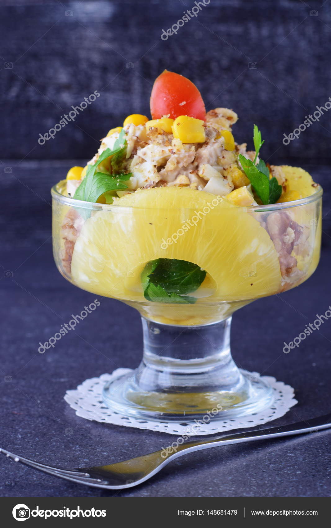 Ananaslı tavuk filetosu Ananaslı tavuk filetosu