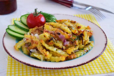 Fırında patates fırın