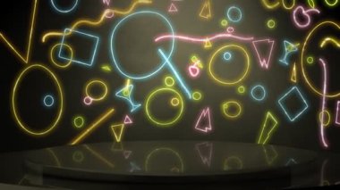 80 's temalı zemin döngü