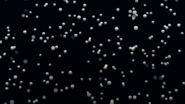 Boucle de chute de flocons de neige de bande dessinée 