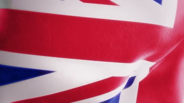 Intro de Bandeira Britânica de Movimento Lento — Vídeo de Stock