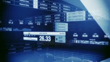 borsa sayaçları sorunsuz döngü mavi