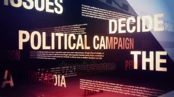 Campagne politique Termes connexes Contexte Boucle — Video