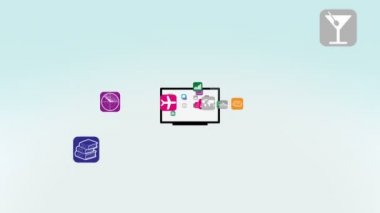 Tv ekran Intro animasyon Alfa mat ile Apps