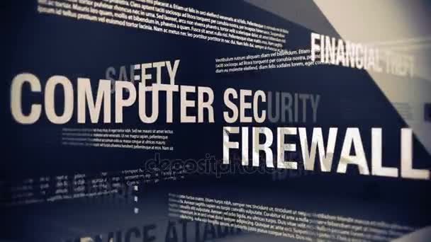 Seguridad en Internet Relacionado Términos — Vídeos de Stock
