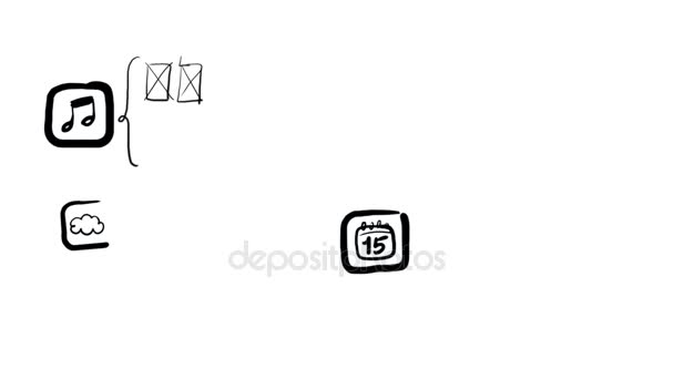 Aplicativos móveis Wireframing, Prototipagem — Vídeo de Stock