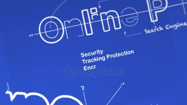 Un progetto per la privacy online — Video Stock