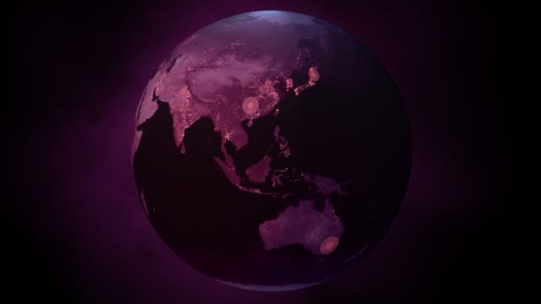 Coronavirus Global Pandemic Spread Animation — Stockvideo