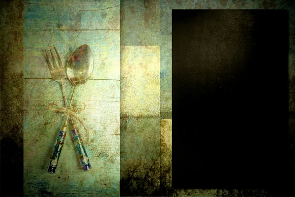 Modern kayrak kara tahta menü — Stok fotoğraf