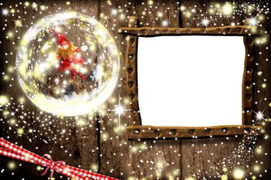 Noel fotoğraf çerçevesi kartları