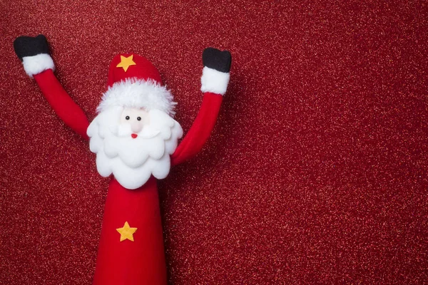 Kartki świąteczne Śmieszne Santa Claus. Tło — Zdjęcie stockowe