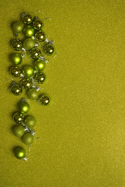 Christmas balls on shiny background.Copyspace — Stock Photo, Image