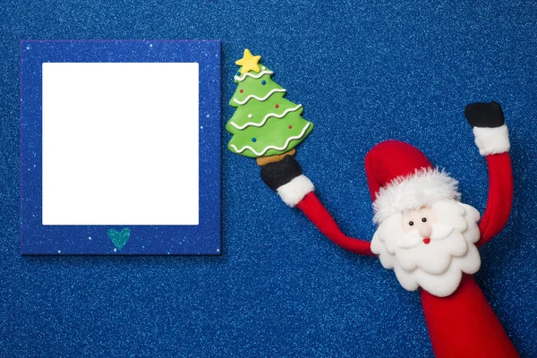 Kerstkaart foto frame kinderen — Stockfoto