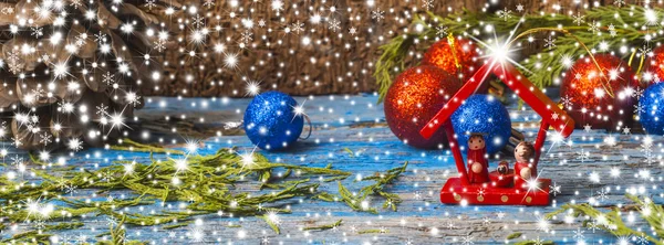 Weihnachtskarte Krippe — Stockfoto