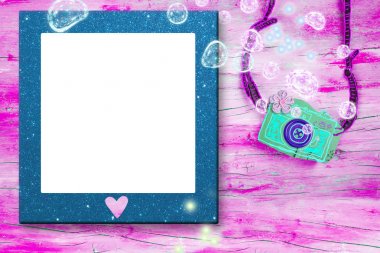 Yaz tatil fotoğraf çerçevesi