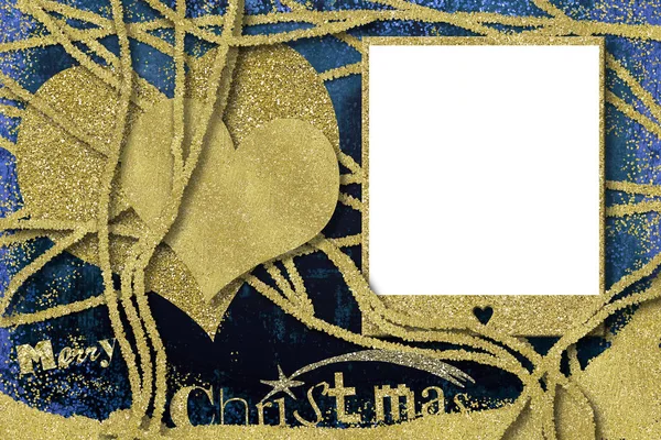 クリスマス フォト フレーム カード — ストック写真