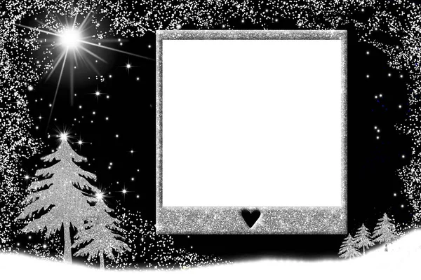 Christmas picture frame cards — Stock Photo, Image