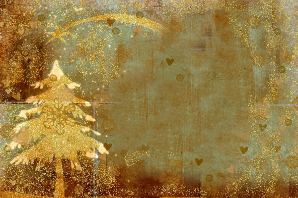 Christmas tree greeting backgrounds — Stock Photo, Image