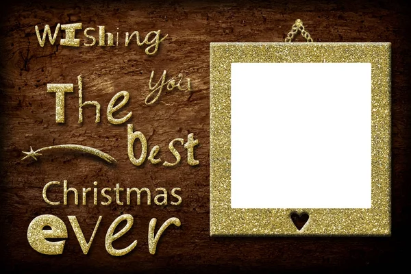 Goede wensen Christmas greeting frame. — Stockfoto