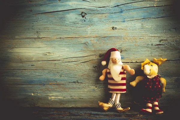 サンタ クロース クリスマスのグリーティング カード. — ストック写真