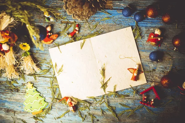 Noel tebrik boş mektup — Stok fotoğraf