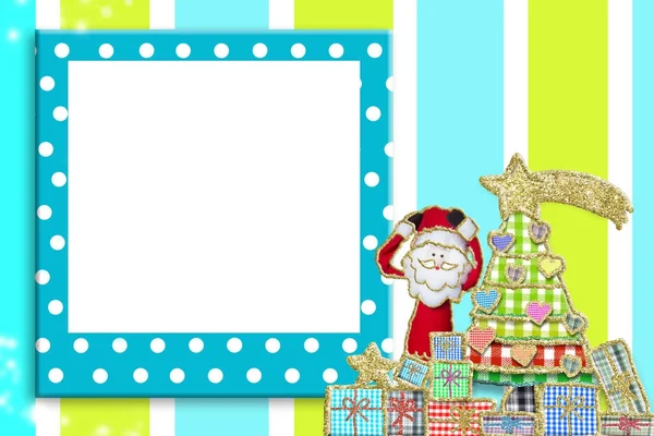 Kerst foto frame voor kinderen of baby 's — Stockfoto