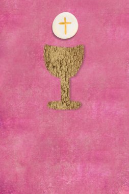 İlk Komünyon davet dikey kart