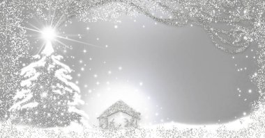 Zarif Noel İsa 'nın Doğumu Sahnesi tebrik kartları