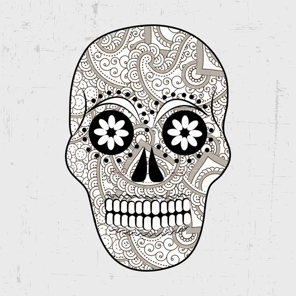 Día de Muertos o Día de los Muertos — Vector de stock