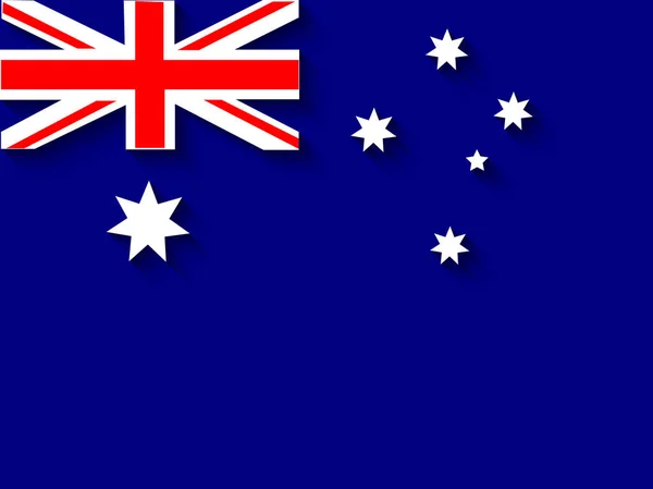 Illustration av Australien flagga för Australia Day — Stock vektor